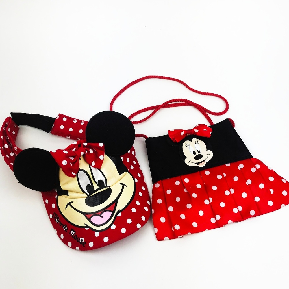 Minnie Mouse Visor & Purse DISNEY Girls H31